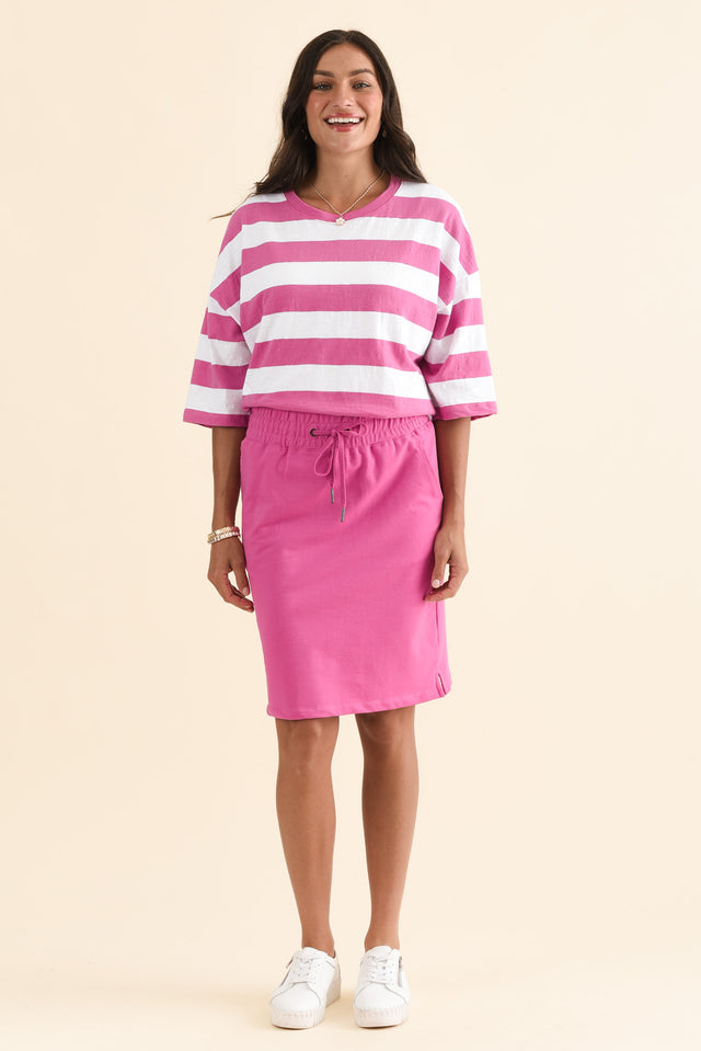 Mazie Pink Stripe Cotton Sweat banner image