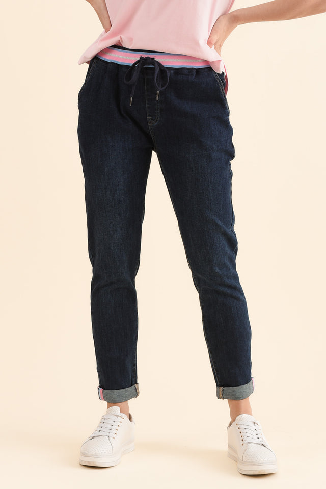Melody Indigo Drawstring Jeans