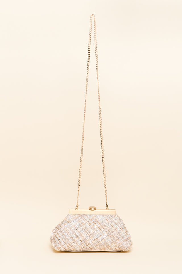 Mia Blush Boucle Clutch image 5