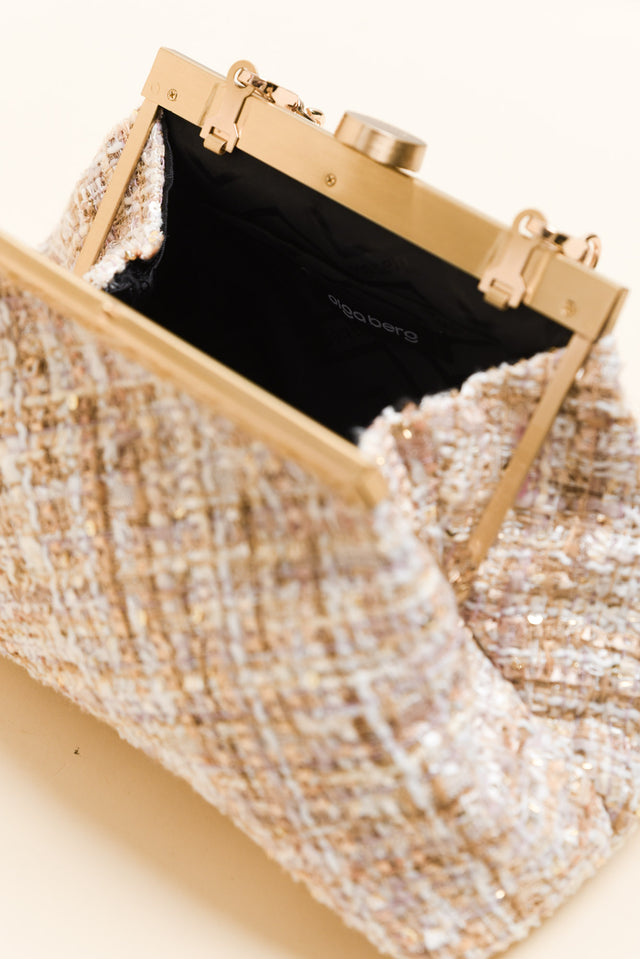 Mia Blush Boucle Clutch image 4