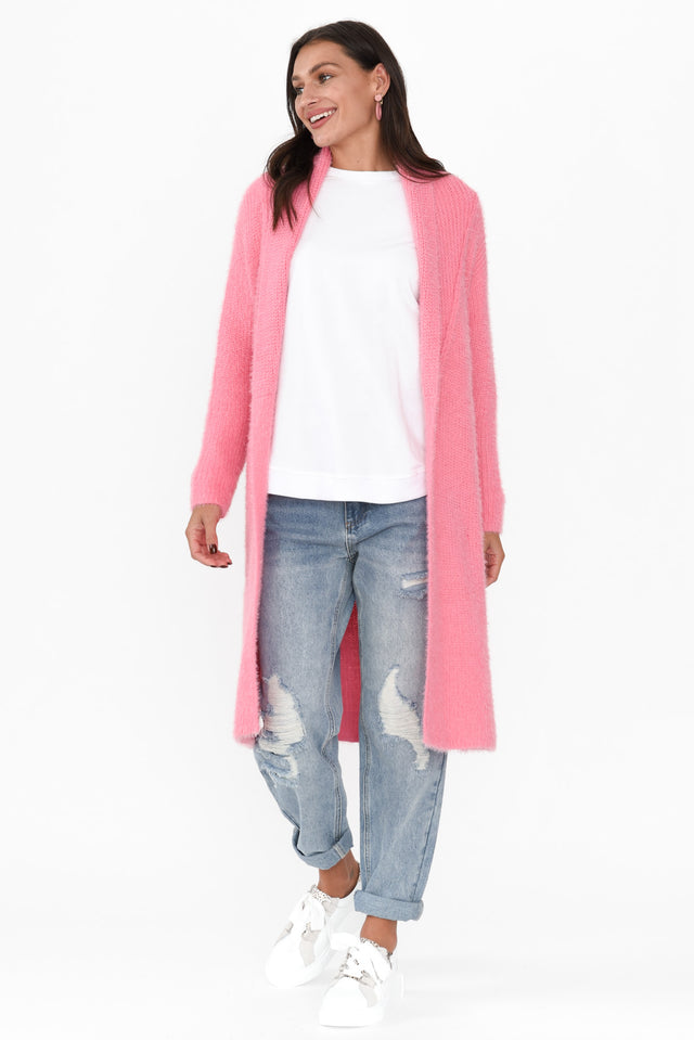 Mia Candy Pink Long Cardigan banner image