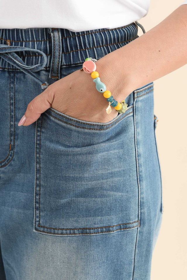 Miller Blue Sea Beaded Bracelet
