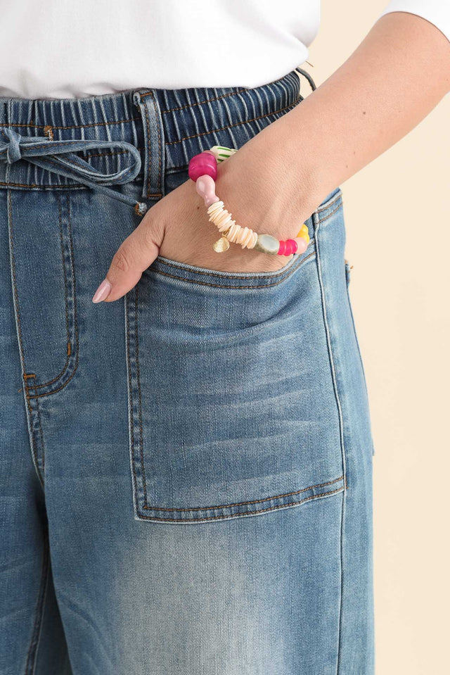 Miller Pink Sea Beaded Bracelet