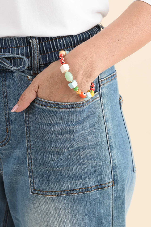 Miller Red Eye Beaded Bracelet image 1