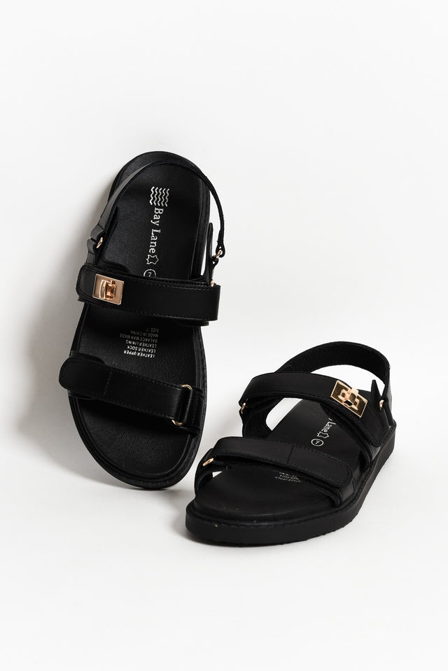 Milly Black Leather Sandal image 1