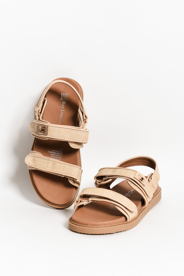 Milly Natural Raffia Leather Sandal image 1