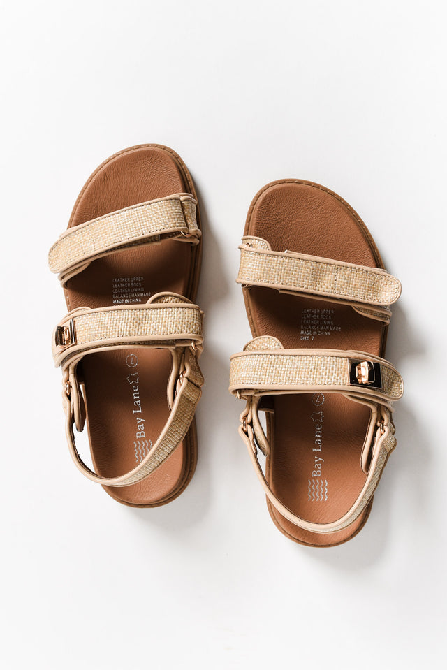 Milly Natural Raffia Leather Sandal image 4