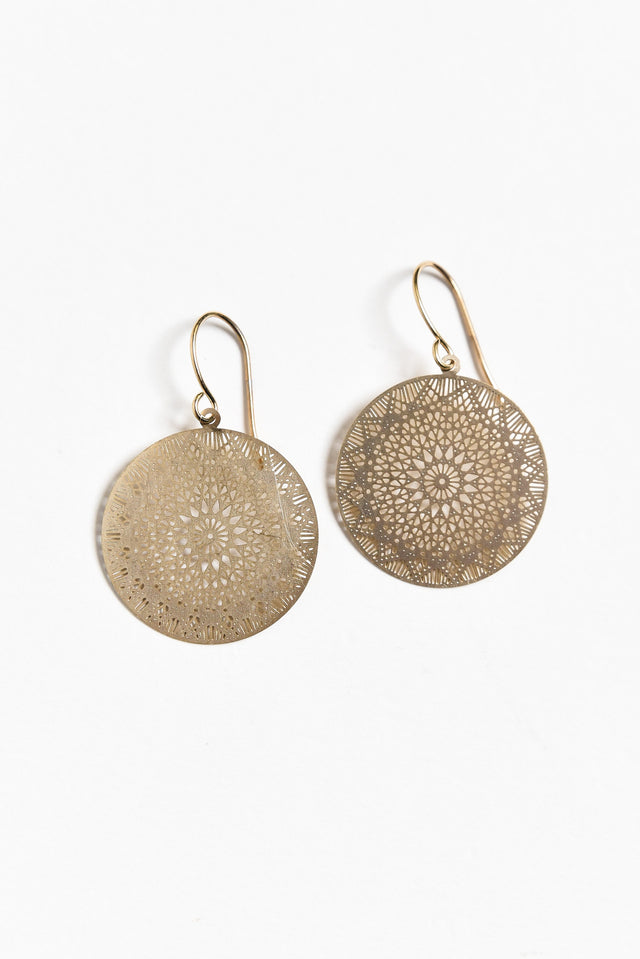 Mini Gold Web Earrings