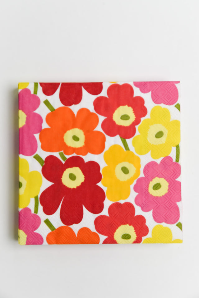 Mini Unikko Multi Flower Napkins