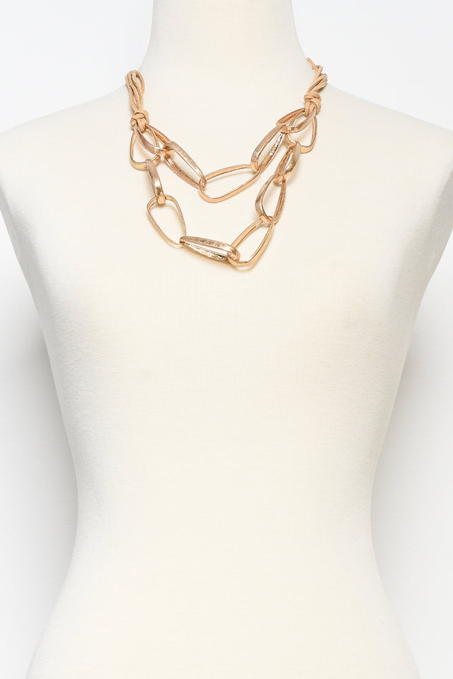 Minka Gold Link Necklace image 2