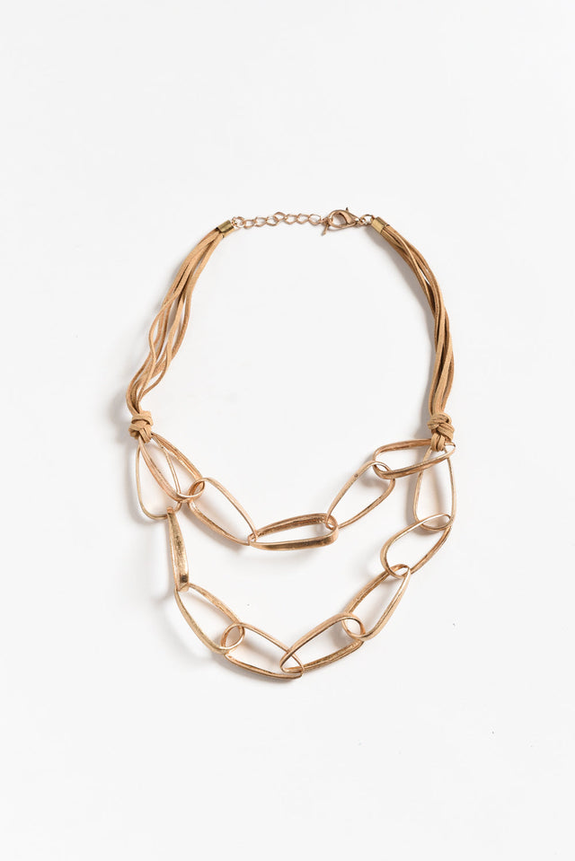 Minka Gold Link Necklace image 1