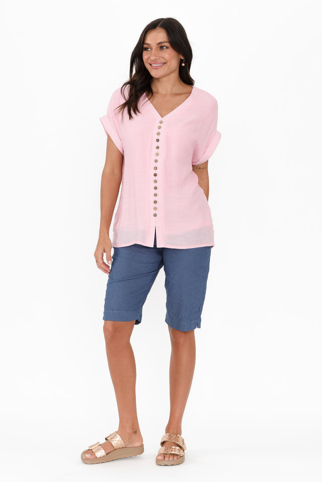 Miray Light Pink Button Top banner image