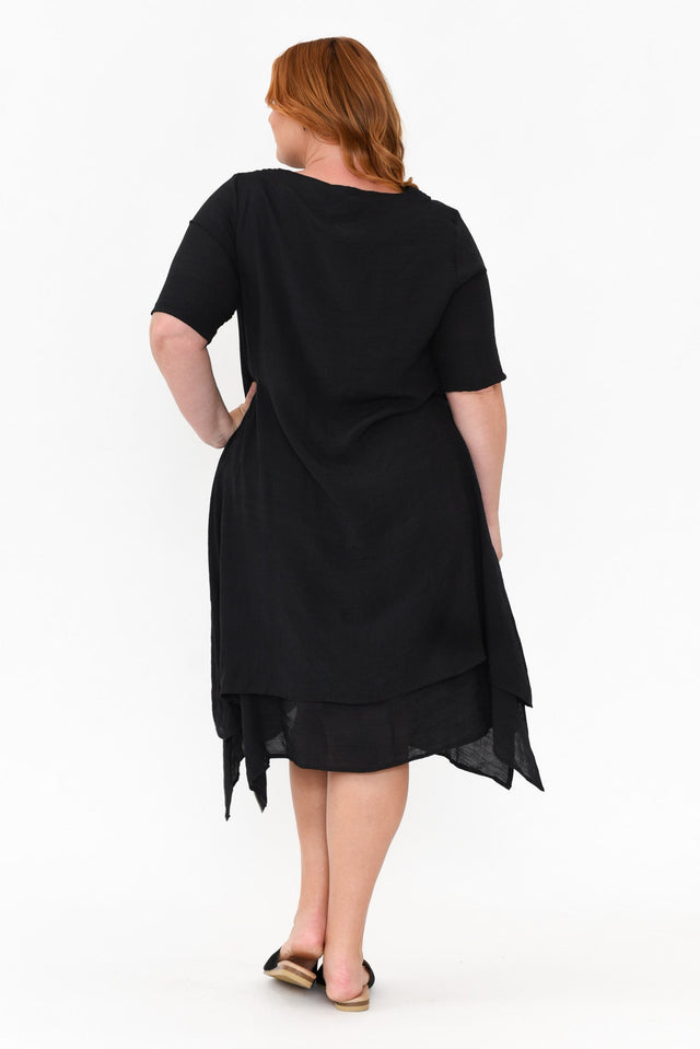Nala Black Layers Dress,Blonde model,alt text|model:Caitlin image 13