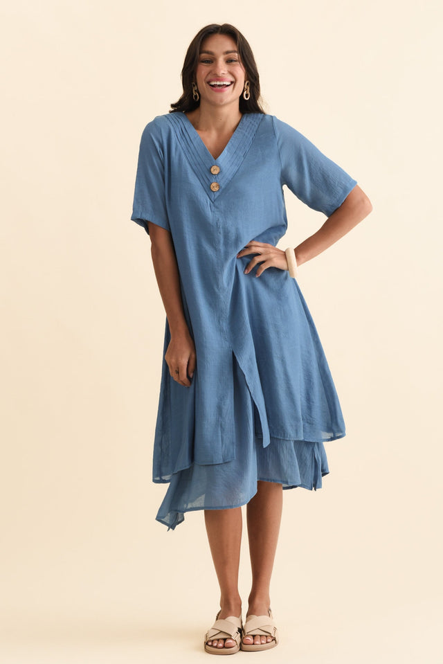 Nala Steel Layers Dress,Brunette model,alt text|model:Brontie image 3