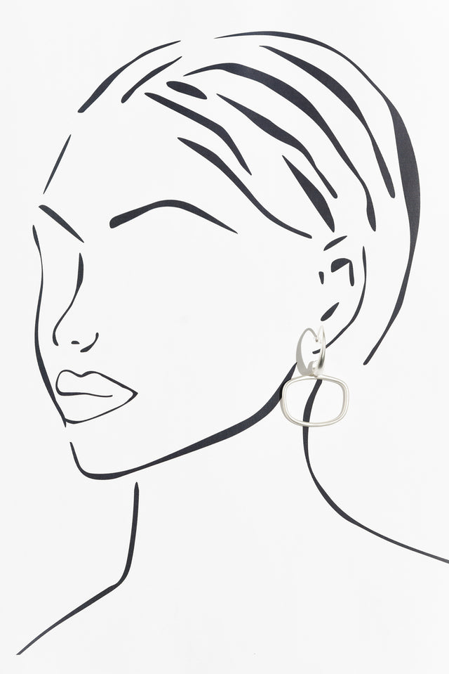 Nanga Silver Hoop Hook Earrings image 2