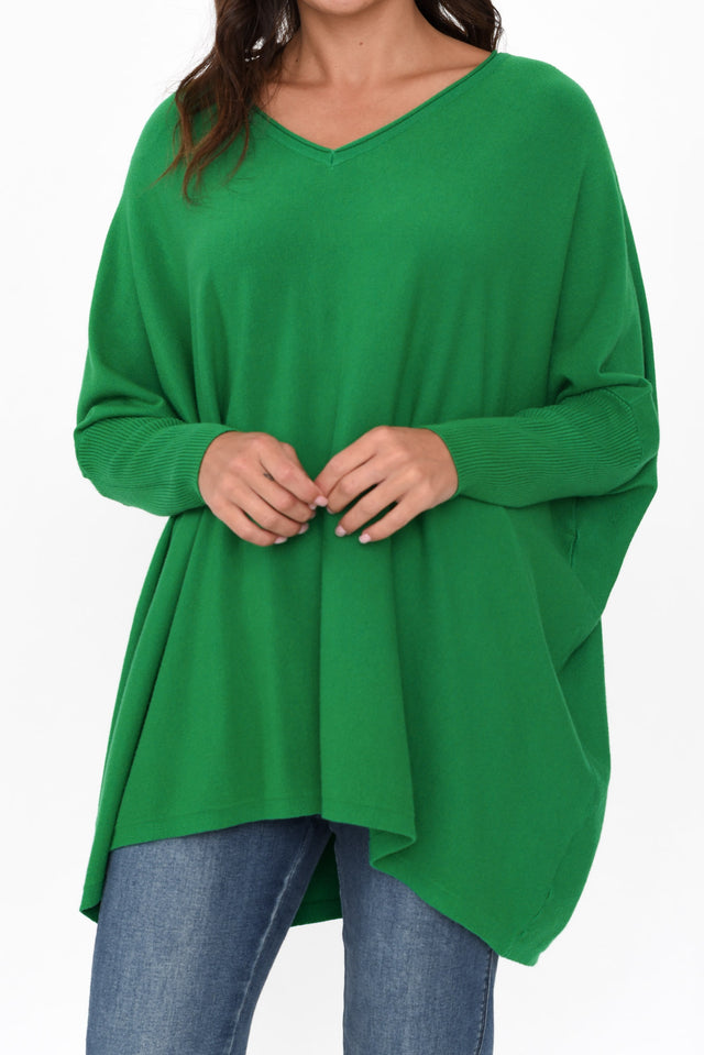 Nastia Green Wool Blend Jumper image 7