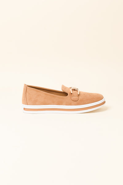 Nature Tan Platform Loafer