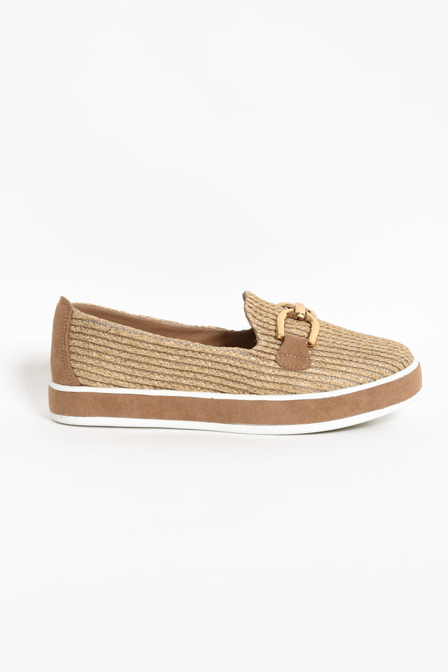 Natyia Natural Woven Platform Loafer