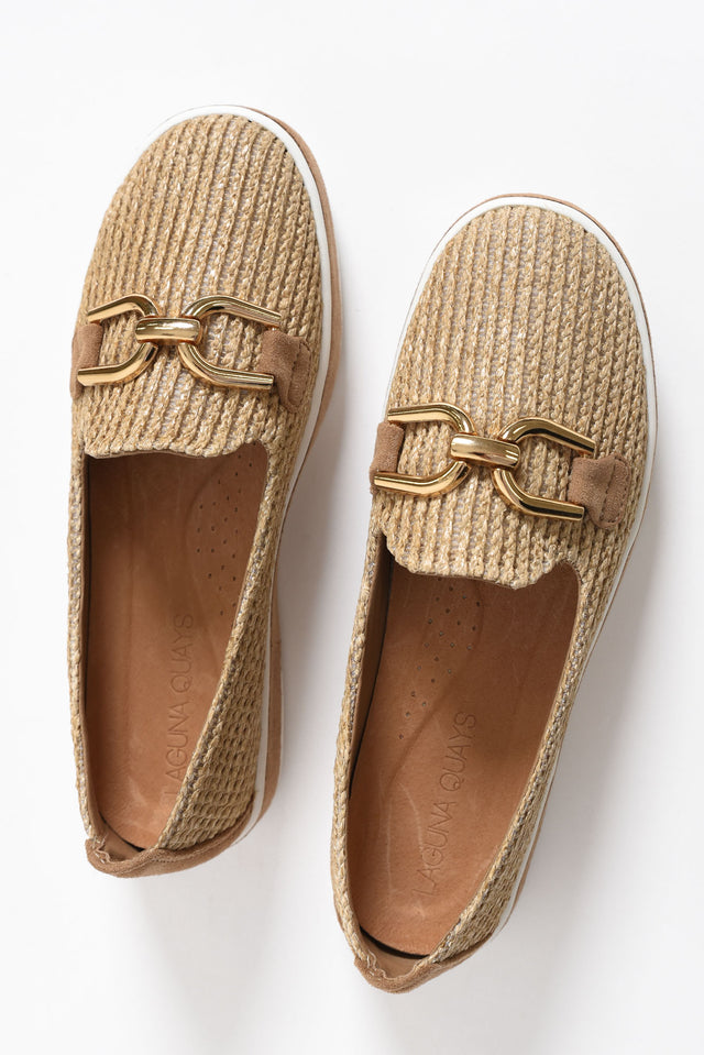 Natyia Natural Woven Platform Loafer