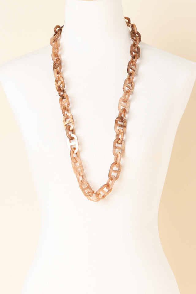 Naya Brown Chain Necklace