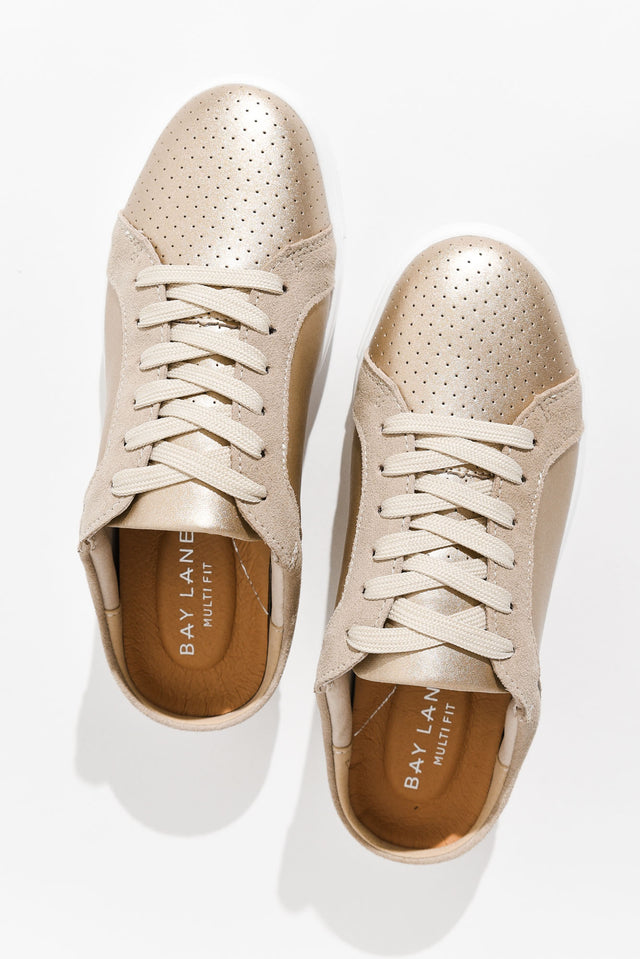 Nicky Champagne Leather Mule Sneaker image 4
