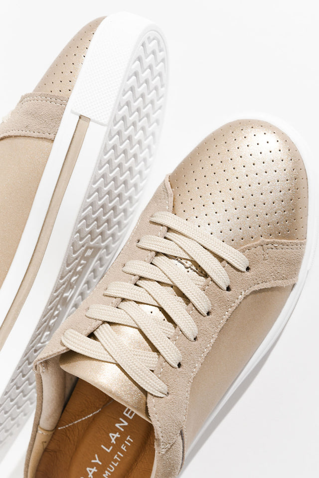 Nicky Champagne Leather Mule Sneaker image 5