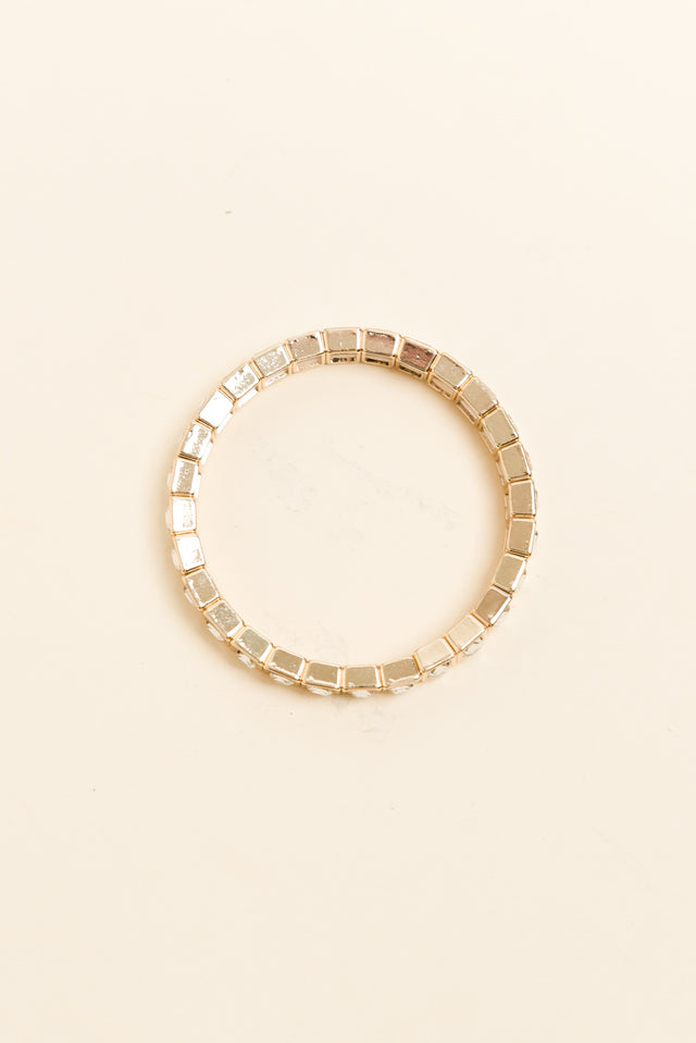 Nikita Gold Crystal Beaded Bracelet