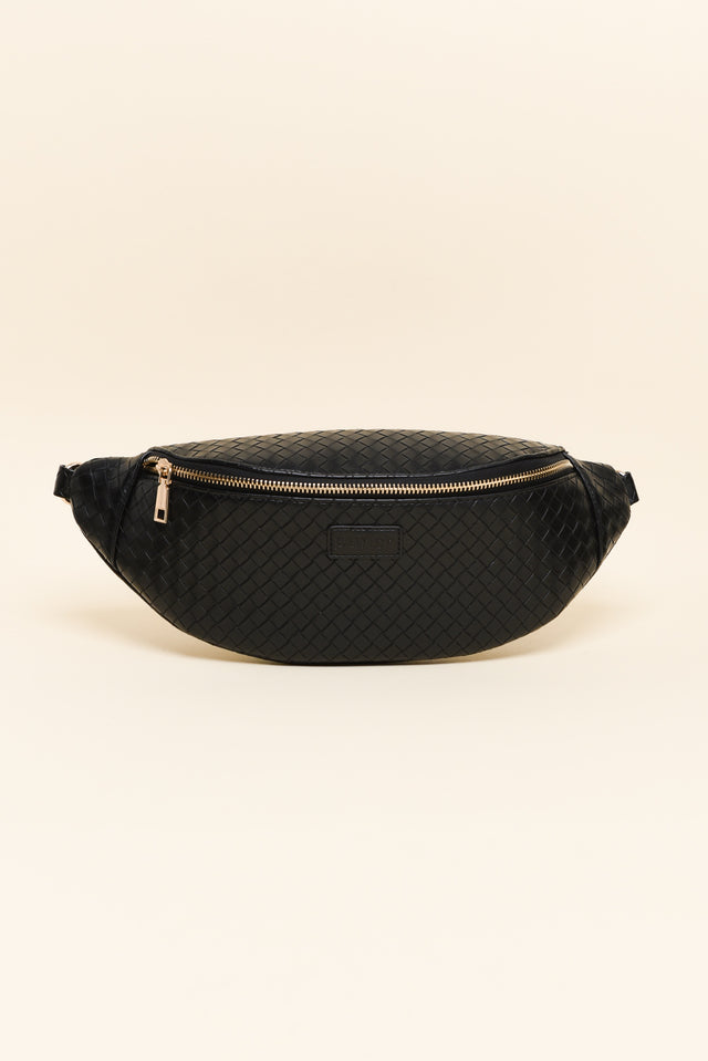 Nomad Black Woven Sling Bag