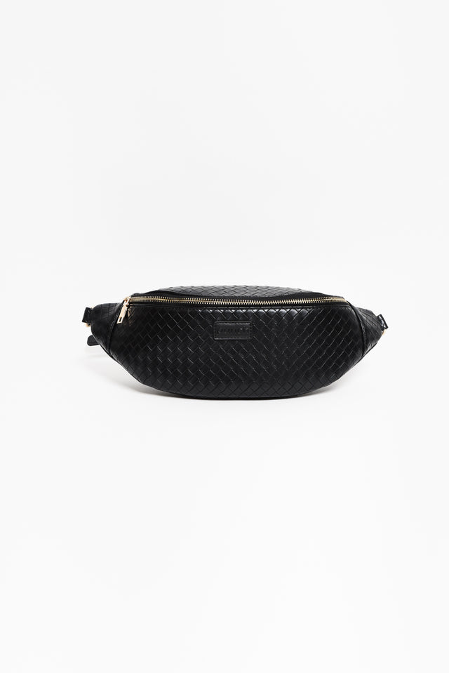 Nomad Black Woven Sling Bag