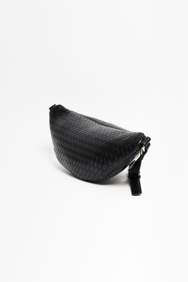 Nomad Black Woven Sling Bag