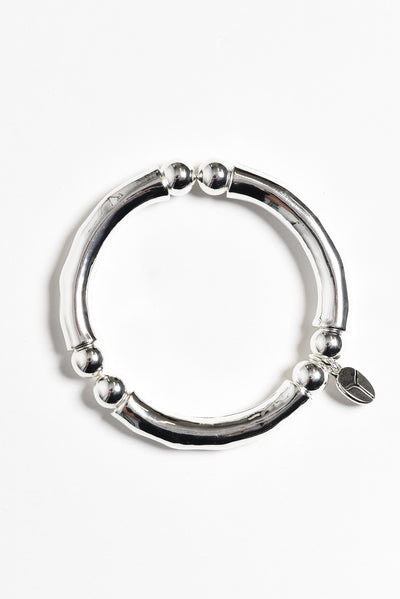 Nour Silver Beaded Bracelet