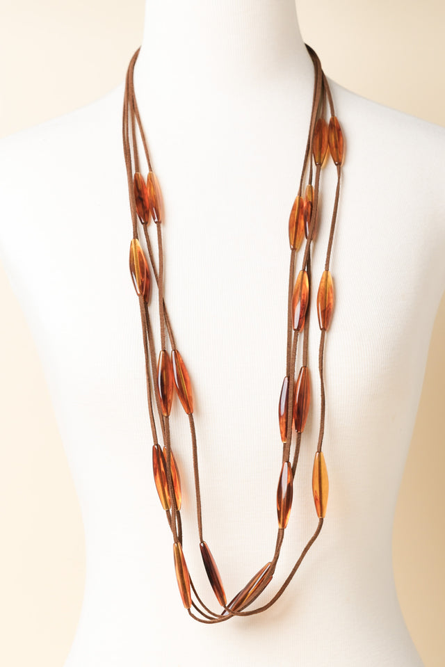 Olla Amber Beaded Necklace image 2