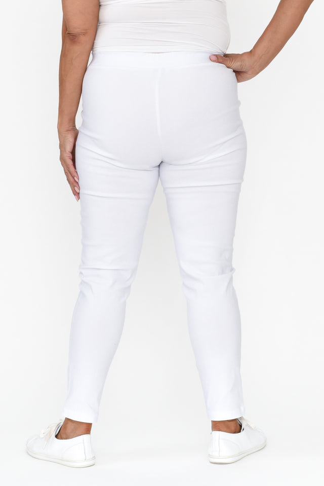Olympia White Straight 7/8 Pants image 12