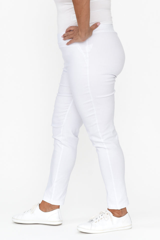 Olympia White Straight 7/8 Pants image 11