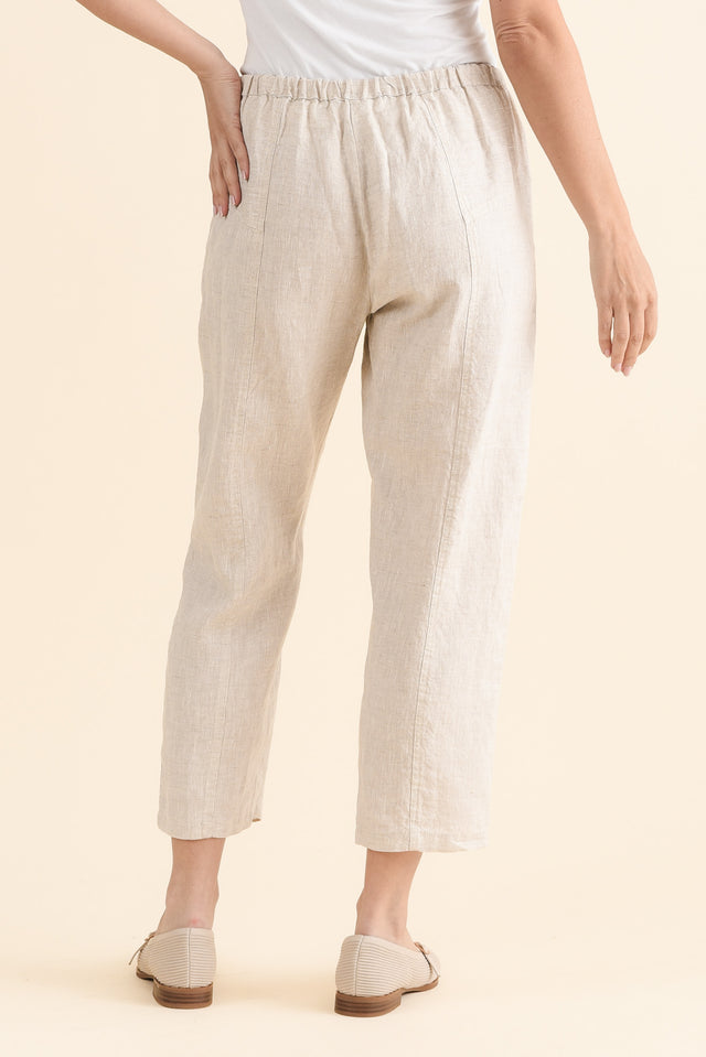 Oman Natural Linen Drawstring Pants image 4