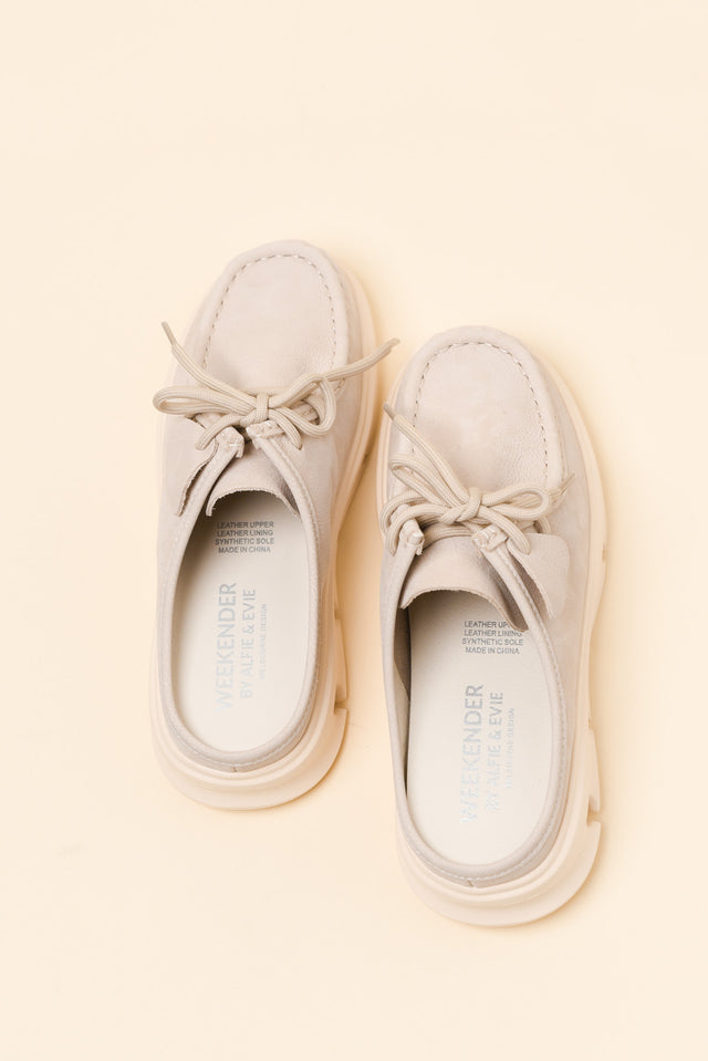 Opex Beige Leather Mule image 4
