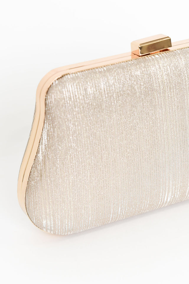 Pacey Gold Metallic Clutch image 2