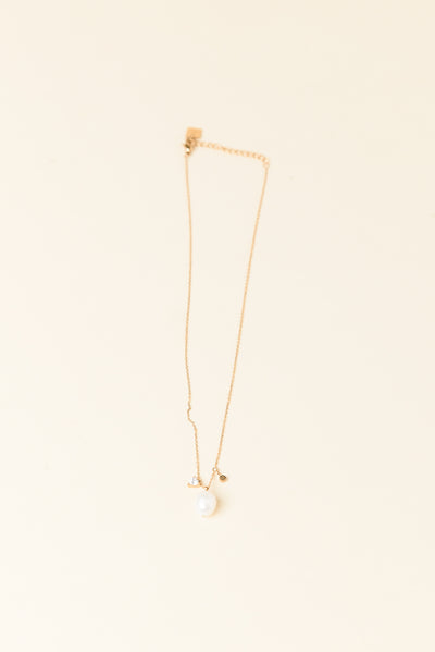 Pamela Gold Plated Pearl Necklace
