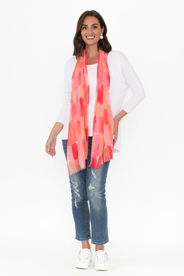 Pantone Orange Dash Scarf