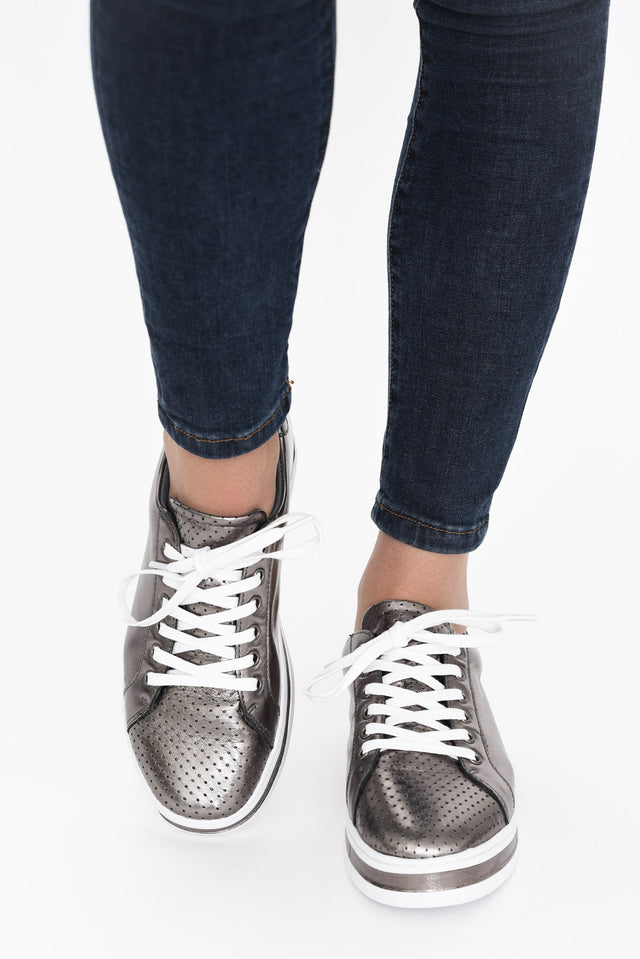 Paradise Pewter Leather Sneaker image 3