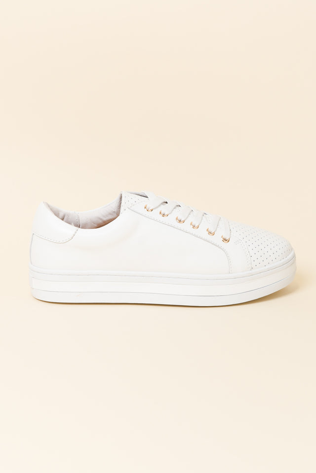 Paradise White Leather Sneaker image 1