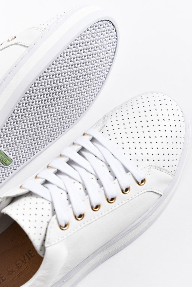 Paradise White Leather Sneaker