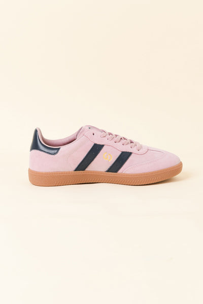 Parallel Blush Contrast Suede Sneaker