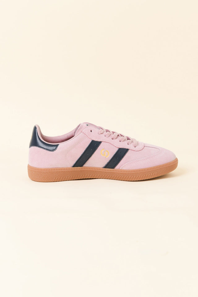 Parallel Blush Contrast Suede Sneaker