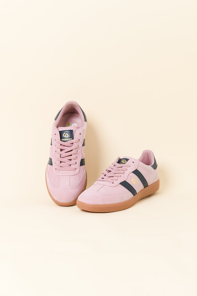 Parallel Blush Contrast Suede Sneaker