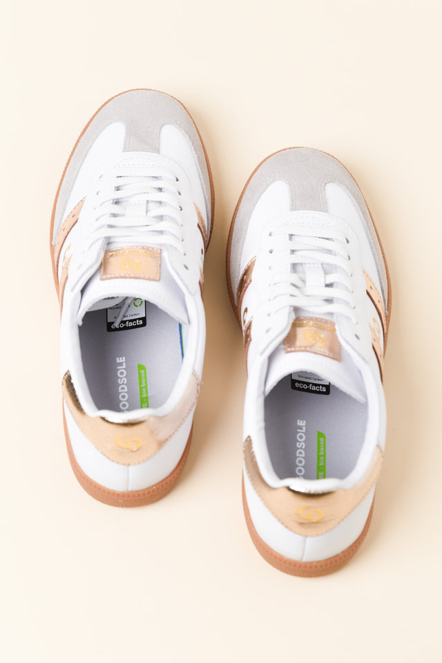 Parallel White Contrast Leather Sneaker image 5