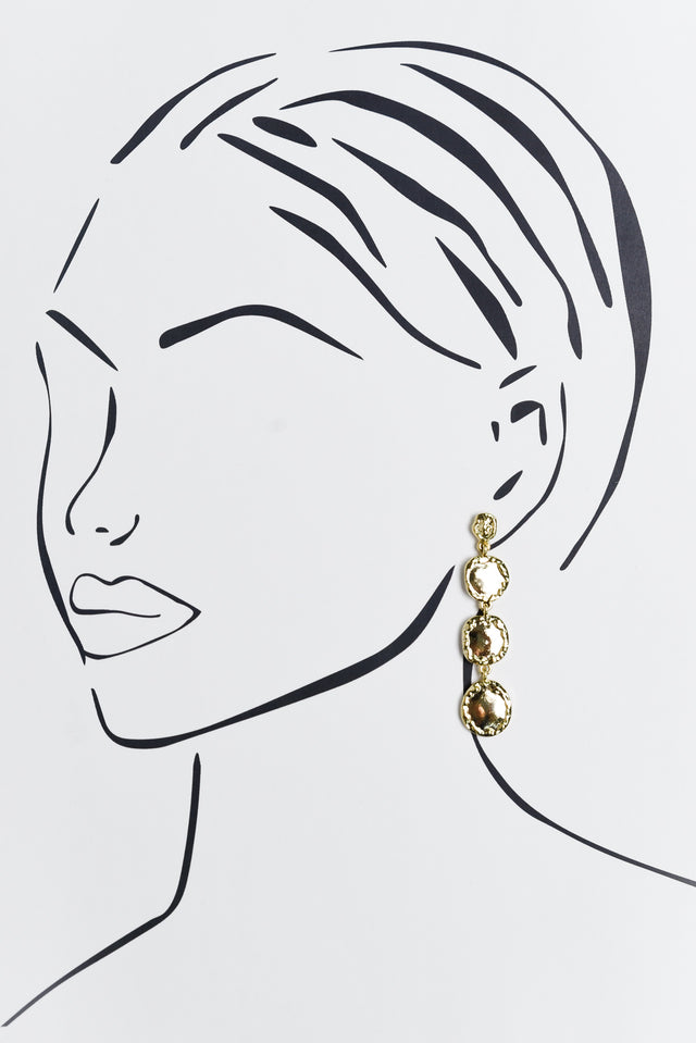 Paxos Gold Drop Earrings image 2