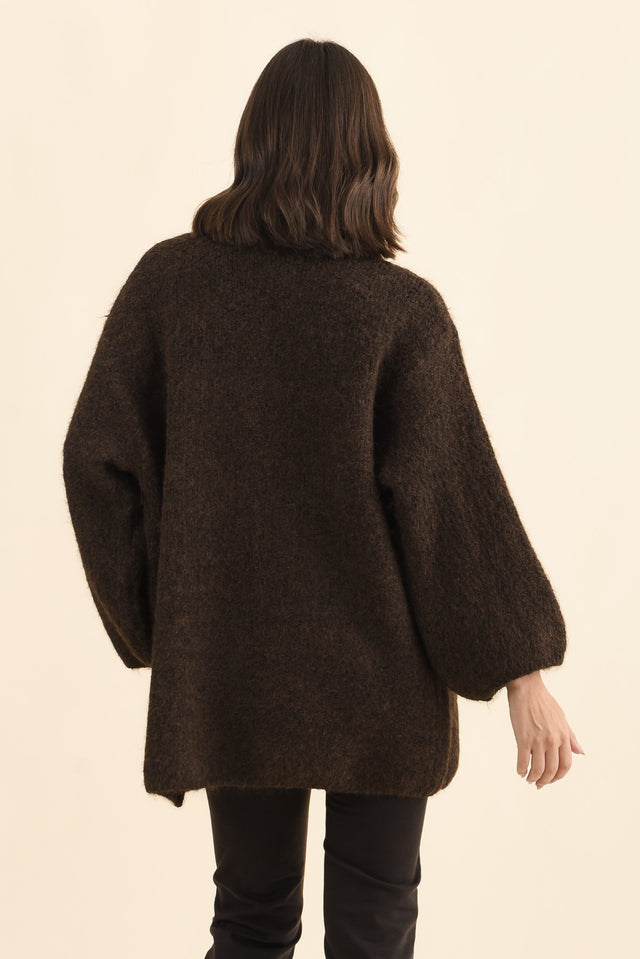 Pearson Chocolate Knit Cardigan image 5