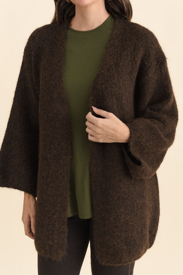 Pearson Chocolate Knit Cardigan image 6