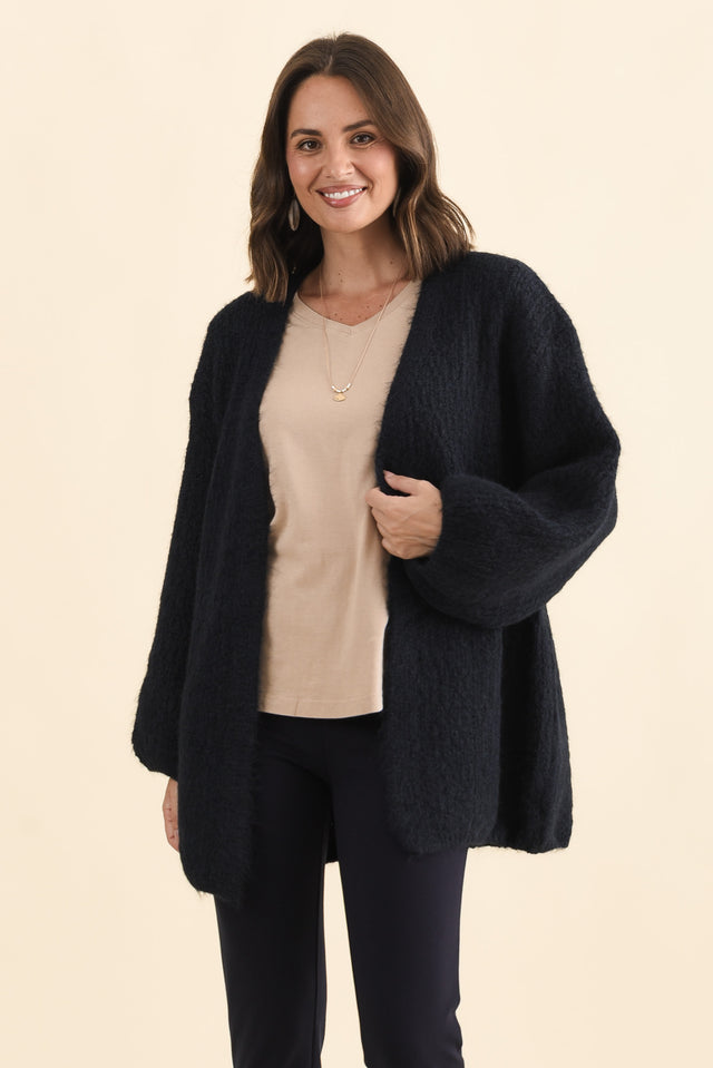 Pearson Navy Knit Cardigan
